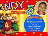 Alvin and the Chipmunks Birthday Invitations Alvin and the Chipmunks Birthday Party Invitations