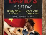 Alvin and the Chipmunks Birthday Party Invitations Alvin & the Chipmunks Birthday Invitation by