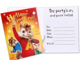 Alvin and the Chipmunks Birthday Party Invitations Alvin and the Chipmunks Party Invitations Invitation