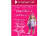 American Girl Doll Birthday Party Invitations Printable American Girl Doll Birthday Invitation Mary