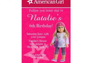 American Girl Doll Birthday Party Invitations Printable American Girl Doll Birthday Invitation Mary