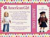 American Girl Doll Party Invitations American Girl Dolls Birthday Party Invitations Drevio