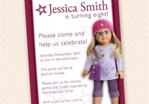 American Girl Doll Party Invitations American Girl Dolls Birthday Party Invitations Drevio