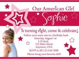 American Girl Party Invitation Template Free American Girl Doll Birthday Party Invitations