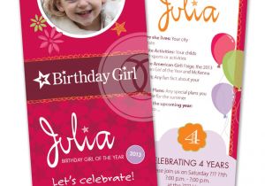 American Girl Party Invitation Template Free American Girl Doll Invitations