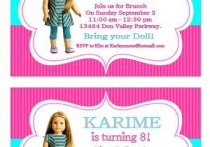 American Girl Party Invitation Template Free American Girl Invitation Templates