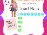 American Girl Party Invitation Template Free American Girl Party Invitations American Girl Ideas