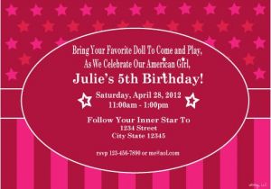 American Girl Party Invitations Free Printable American Girl Doll Inspired Printable Birthday Invitation