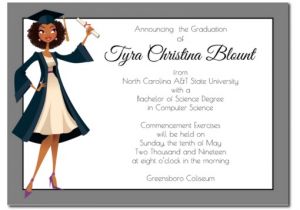 American Greetings Graduation Invitations Jade African American Graduation Announcement