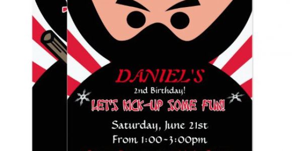 American Ninja Warrior Birthday Invitation Template Ninja Warrior Birthday Invitation Zazzle Com