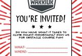 American Ninja Warrior Birthday Invitations American Ninja Warrior Birthday Party Our Handcrafted Life