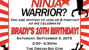 American Ninja Warrior Birthday Invitations Free American Ninja Warrior Birthday Invitation