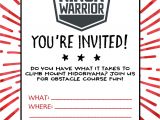 American Ninja Warrior Birthday Invitations Free American Ninja Warrior Birthday Party Our Handcrafted Life