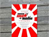 American Ninja Warrior Birthday Invitations Free American Ninja Warrior Digital Birthday Invitation