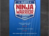 American Ninja Warrior Birthday Invitations Free American Ninja Warrior Inspired Birthday Party Invitation
