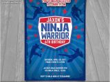 American Ninja Warrior Birthday Invitations Free Ninja Warrior Invitation American Ninja Warrior Invite