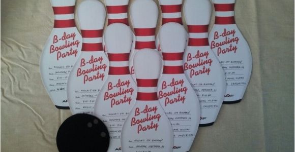 Amf Bowling Party Invitations Amf Party Invitations with Cricut Made Bowling Ball