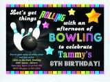 Amf Bowling Party Invitations Bowling Birthday Party Invitations Articleblog Info