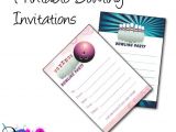 Amf Bowling Party Invitations Bowling Birthday Party Invitations