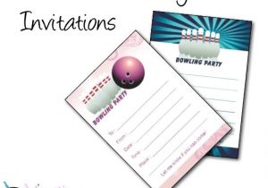 Amf Bowling Party Invitations Bowling Birthday Party Invitations