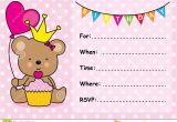 An Invitation Card for A Birthday Party Birthday Card Invitations Birthday Card Invitations for