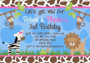 Animal Print Birthday Party Invitations Free Birthday Party Invitation Templates Free Invitation