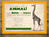 Animal themed Birthday Party Invitation Wording Safari Party Birthday Invitation Zoo theme Wild Animal by