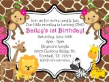 Animal themed Birthday Party Invitation Wording Safari themed First Birthday Invitation Wording Birthday
