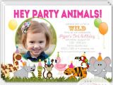 Animal themed Birthday Party Invitation Wording Zoo Birthday Party Invitation Safari Invitation Jungle