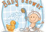 Animated Baby Shower Invitations Baby Shower Cartoon Invitation Stock Vector Image