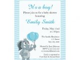 Animated Baby Shower Invitations Elephant Cartoon Baby Shower Invites
