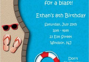 Animated Party Invitations Free Animated Pool Party Invitations