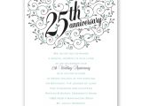 Anniversary Party Invitation Template forever Filigree 25th Anniversary Invitation Invitations