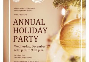 Annual Holiday Party Invitation Template Wednesday December 17 2014 6 00 P M to 9 00 P M Riasla