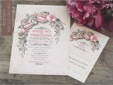 Antique Wedding Invitation Ideas Vintage Wedding Invitation with Floral Wreath Need