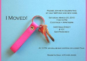 Apartment Warming Party Invitation Wording Come Party with Me Half Birthday Housewarming Invite