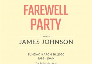 Apple Pages Birthday Invitation Template Farewell Breakfast Party Invitation Template In Adobe