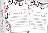 Apple Pages Birthday Invitation Template Wedding Invitation Templates Apple Red and Black