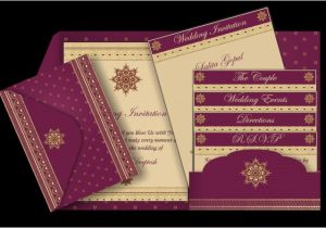 Arabic Style Wedding Invitations Pocket Style Email Indian Wedding Invitation Card Design 53