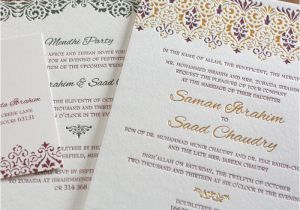 Arabic Wedding Invitations Wording Victorian Letterpress Wedding Invitation Gallery Vintage