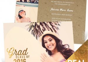 Are Graduation Announcements and Invitations the Same Thing Favorite Photo Gold Foil College Graduation