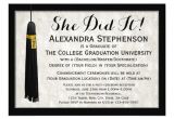 Are Graduation Announcements and Invitations the Same Thing She Did It Tassel College Graduation Card Zazzle Com