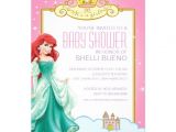 Ariel Baby Shower Invitations Disney Princess Ariel It S A Girl Baby Shower 5×7 Paper