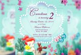 Ariel Baby Shower Invitations Little Mermaid Baby Shower Invitations