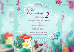 Ariel Baby Shower Invitations Little Mermaid Baby Shower Invitations