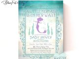 Ariel Baby Shower Invitations Mermaid Baby Shower Invitation Little Mermaid by