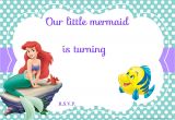 Ariel Birthday Invitation Template Updated Free Printable Ariel the Little Mermaid