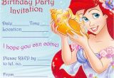 Ariel Birthday Invitations Printable Ariel Printable Birthday Party Invitation