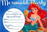 Ariel Birthday Invitations Printable Little Mermaid Invitation Free Printable – orderecigsjuice