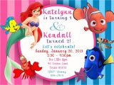 Ariel Party Invites Custom Photo Invitation Ariel the Little Mermaid Finding